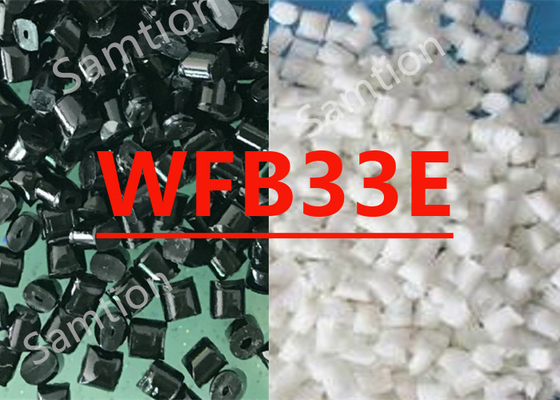 مركب الراتنج من S-Plastic Thermocomp WFB33E على أساس الراتنج البولي بوتيلين تيريفالات الذي يحتوي على ألياف الزجاج والحبات الزجاجية.