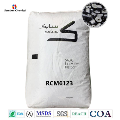 سابيك سيكولوي RCM6123 مزيج PC/ABS قابل للتقليد والملئ بالحقن مع مضاد للاحتراق غير البرومي وغير الكلور.